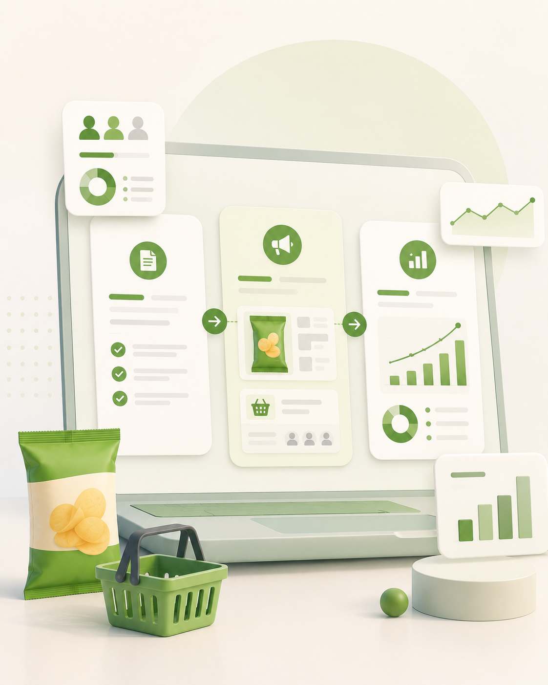 FMCG campaign planning dashboard with formats and reporting for media agencies