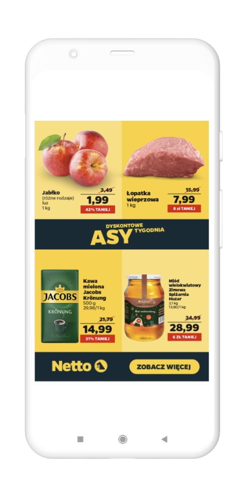 kreacja reklamowa Netto w Mojej Gazetce
